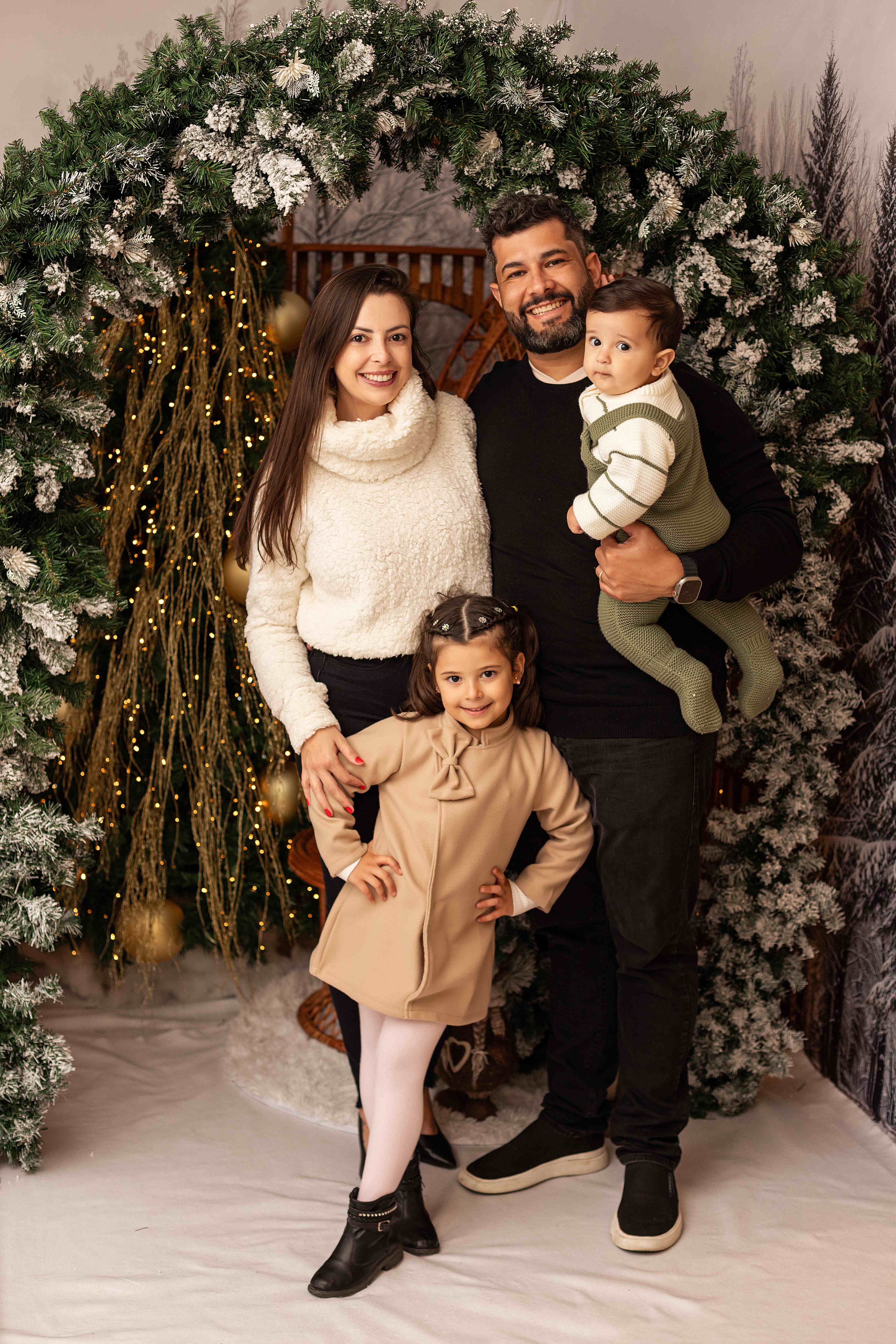 Jana com sua família